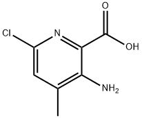 3-AMino-6-chloro-4-Methylpicolinic acid Struktur