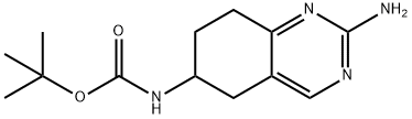 1,1-二甲基乙基-N-(2-氨基-5,6,7,8-四氢-6-喹唑啉基)氨基甲酸酯,1073633-86-9,结构式