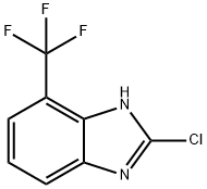 2-氯-7-三氟甲基苯并咪唑, 1075753-27-3, 结构式