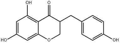 4'-Demethyl-3,9-dihydroeucomin|5,7-二羟基-3-(4-羟基苄基)色满-4-酮