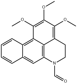 4,5-二氢-1,2,3-三甲氧基-6H-二苯并[DE,G]喹啉-6-甲醛,107633-69-2,结构式