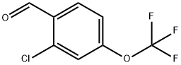 2-氯-4-三氟甲氧基苯甲醛 结构式