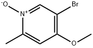 5-溴-4-甲氧基-2-甲基吡啶 1-氧化 结构式
