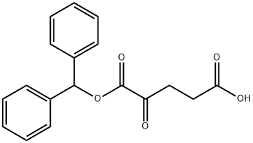 5-(BENZHYDRYLOXY)-4,5-DIOXOPENTANOIC ACID, 108050-22-2, 结构式