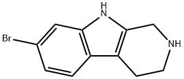 7-溴-2,3,4,9-四氢-1H-吡啶并[3,4-B]吲哚,108061-47-8,结构式