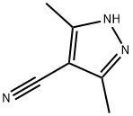 3,5-dimethyl-1H-pyrazole-4-carbonitrile 化学構造式