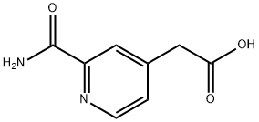 2-CARBAMOYL-PYRIDINE-4-ACETIC ACID Struktur