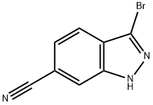 3-BroMo-6-cyano (1H)indazole Structure