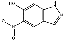 6-Hydroxy-5-nitro (1H)indazole Struktur