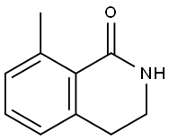 8-メチル-3,4-ジヒドロイソキノリン-1(2H)-オン 化学構造式