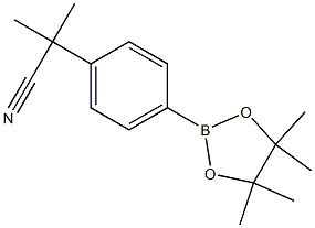 2-Methyl-2-[4-(4,4,5,5-tetramethyl-[1,3,2]dioxaborolan-2-yl)-phenyl]-propionitrile, 1082066-30-5, 结构式