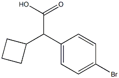 2-(4-溴苯基)-2-环丁基乙酸, 1082453-52-8, 结构式