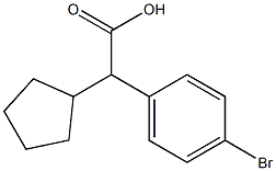 (4-BroMo-phenyl)-cyclopentyl-acetic acid Structure