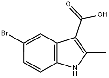 5-BroMo-2-Methyl-1H-indole-3-carboxylic acid Structure