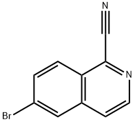 6-Bromo-1-isoquinolinecarbonitrile Struktur