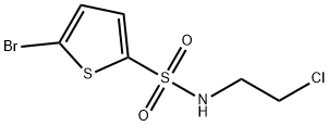 5-BroMo-thiophene-2-sulfonic acid (2-chloro-ethyl)-aMide 化学構造式