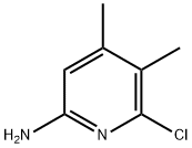 6-氯-4,5-二甲基吡啶-2-胺, 1083168-75-5, 结构式
