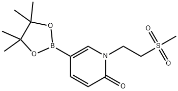 1-[2-(Methylsulfonyl)ethyl]-6-oxo-1,6-dihydropyridine-3-boronic Acid Pinacol Ester Structure