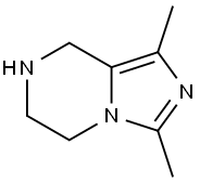 1,3-ジメチル-5,6,7,8-テトラヒドロイミダゾ[1,5-A]ピラジン 化学構造式
