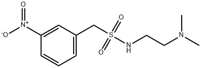 N-(2-(diMethylaMino)ethyl)-1-(3-nitrophenyl)MethanesulfonaMide Structure