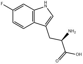 6-fluoro-D-tryptophan Structure