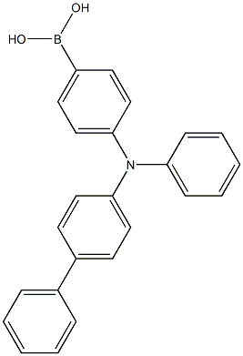 (4-([1,1'-ビフェニル]-4-イル(フェニル)アミノ)フェニル)ボロン酸 化学構造式