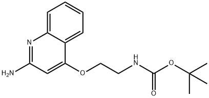 2-(((2-氨基喹啉-4-基)氧基)乙基)氨基甲酸叔丁酯, 1085412-36-7, 结构式
