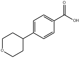 4-(Tetrahydro-2H-pyran-4-yl)benzoic acid Struktur