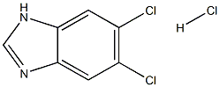 5,6-ジクロロベンゾイミダゾール塩酸塩 化学構造式