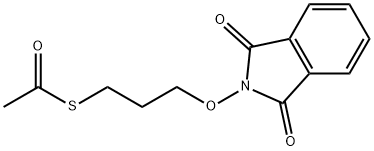 Ethanethioic Acid S-[3-[(1,3-Dihydro-1,3-dioxo-2H-isoindol-2-yl)oxy]propyl] Ester Structure