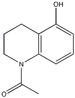 1-(5-Hydroxy-3,4-dihydroquinolin-1(2H)-yl)ethanone Struktur