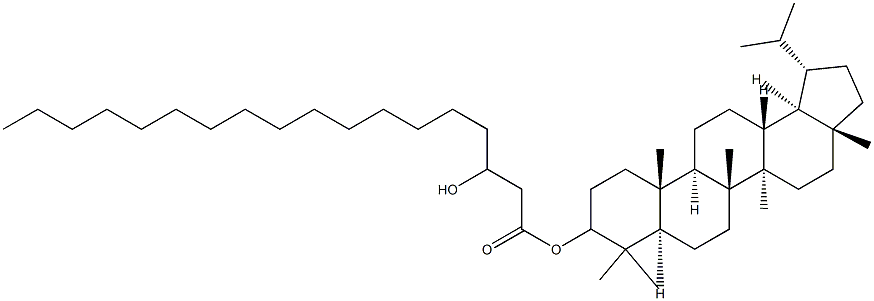 Lupeol 3-hydroxyoctadecanoate 化学構造式