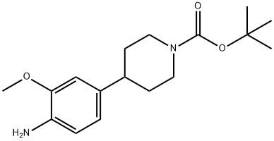 tert-butyl 4-(4-aMino-3-Methoxyphenyl)piperidine-1-carboxylate Struktur