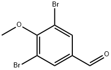 3,5-ジブロモ-4-メトキシベンズアルデヒド 化学構造式