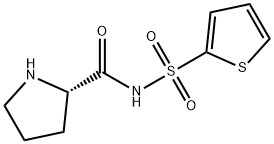 N-(2-噻吩磺酰基)-L-脯氨酰胺三氟乙酸盐, 1089663-51-3, 结构式