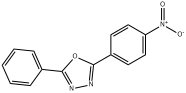 2-(4-nitrophenyl)-5-phenyl-[1,3,4]oxadiazole Struktur