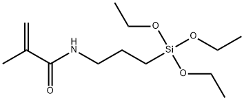 (3-甲基丙烯酰胺丙基)三乙氧基硅烷, 109213-85-6, 结构式