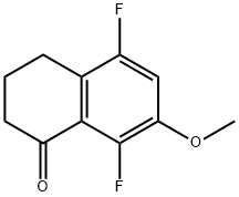 5,8-Difluoro-7-Methoxy-3,4-dihydronaphthalen-1(2h)-one Struktur