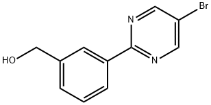 3-(5-溴嘧啶基)苯甲醇 结构式