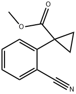 1-(2-Cyano-phenyl)-cyclopropanecarboxylic acid Methyl ester Structure