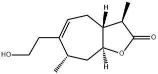 3-ヒドロキシ-4,15-ジノル-1(5)-キサンテン-12,8-オリド 化学構造式