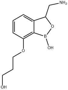 3-aMinoMethyl-7-(3-hydroxy-propoxy)-3H-benzo[c][1,2]oxaborol-1-ol Struktur