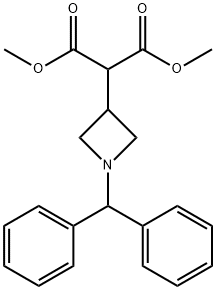 2-[1-(二苯基甲基)-3-氮杂环丁基]丙二酸 1,3-二甲酯, 1093758-71-4, 结构式