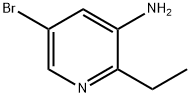 3-アミノ-5-ブロモ-2-エチルピリジン 化学構造式