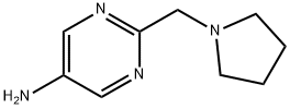 2-(Pyrrolidin-1-ylMethyl)pyriMidin-5-aMine Structure