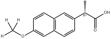 (S)-Naproxen-d3 Structure