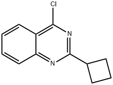 4-氯-2-环丁基喹唑啉 结构式