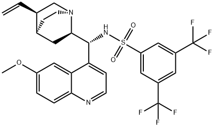 N-[(9R)-6'-Methoxycinchonan-9-yl]-3,5-bis(trifluoroMethyl)-BenzenesulfonaMide Structure