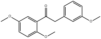 1-(2,5-diMethoxyphenyl)-2-(3-Methoxyphenyl)ethanone Structure