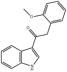 1-(1H-indol-3-yl)-2-(2-Methoxyphenyl)ethanone Struktur